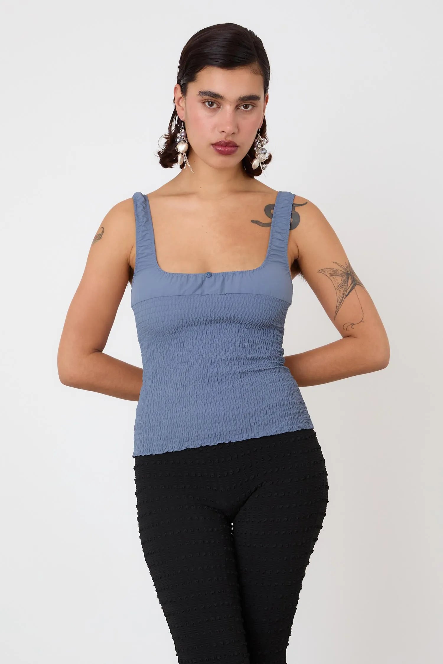 The Deba Cami, Denim Blue - Peachy Den