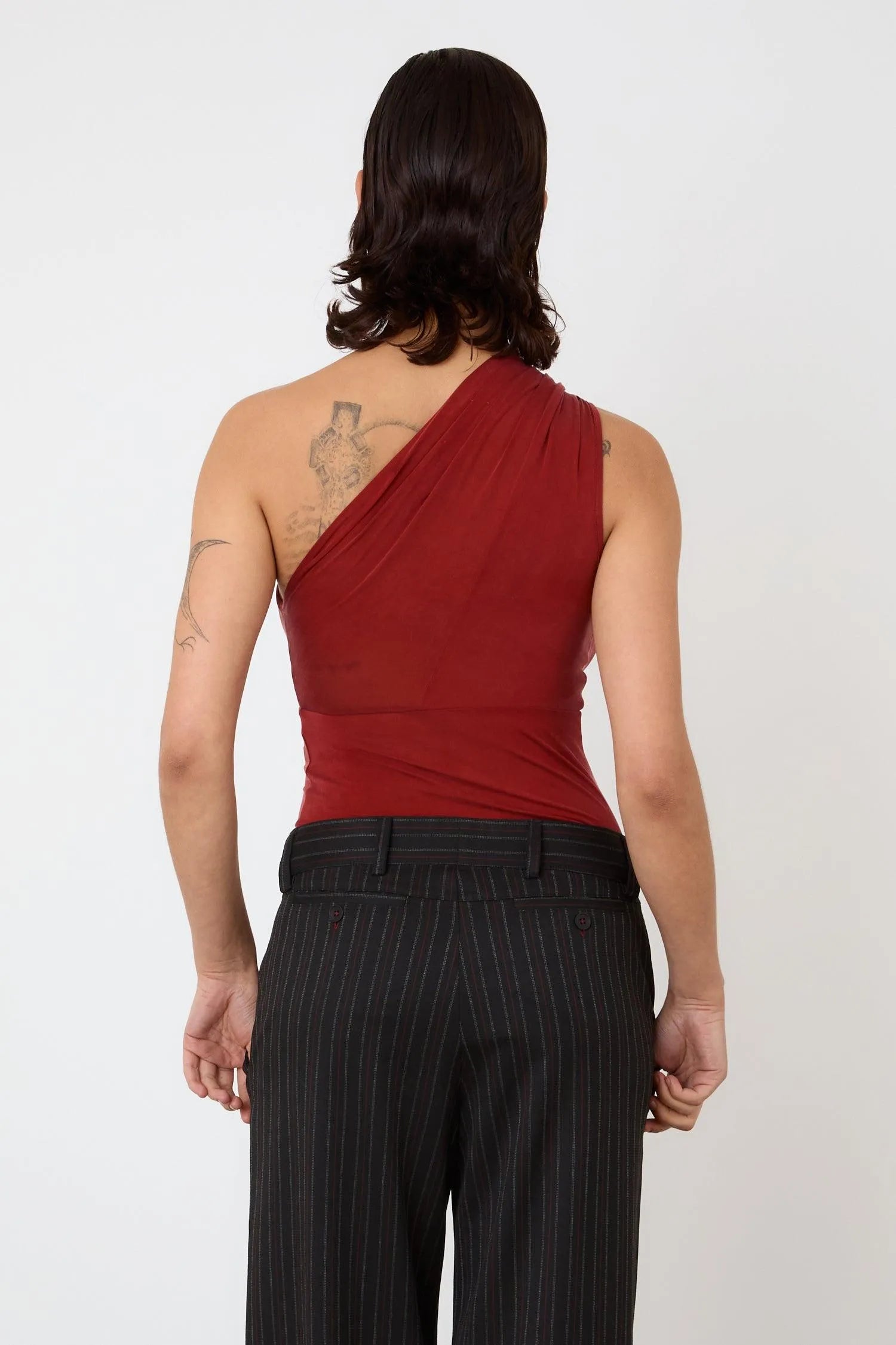 The Kylie Asymmetric Top, Redsandstone - Peachy Den