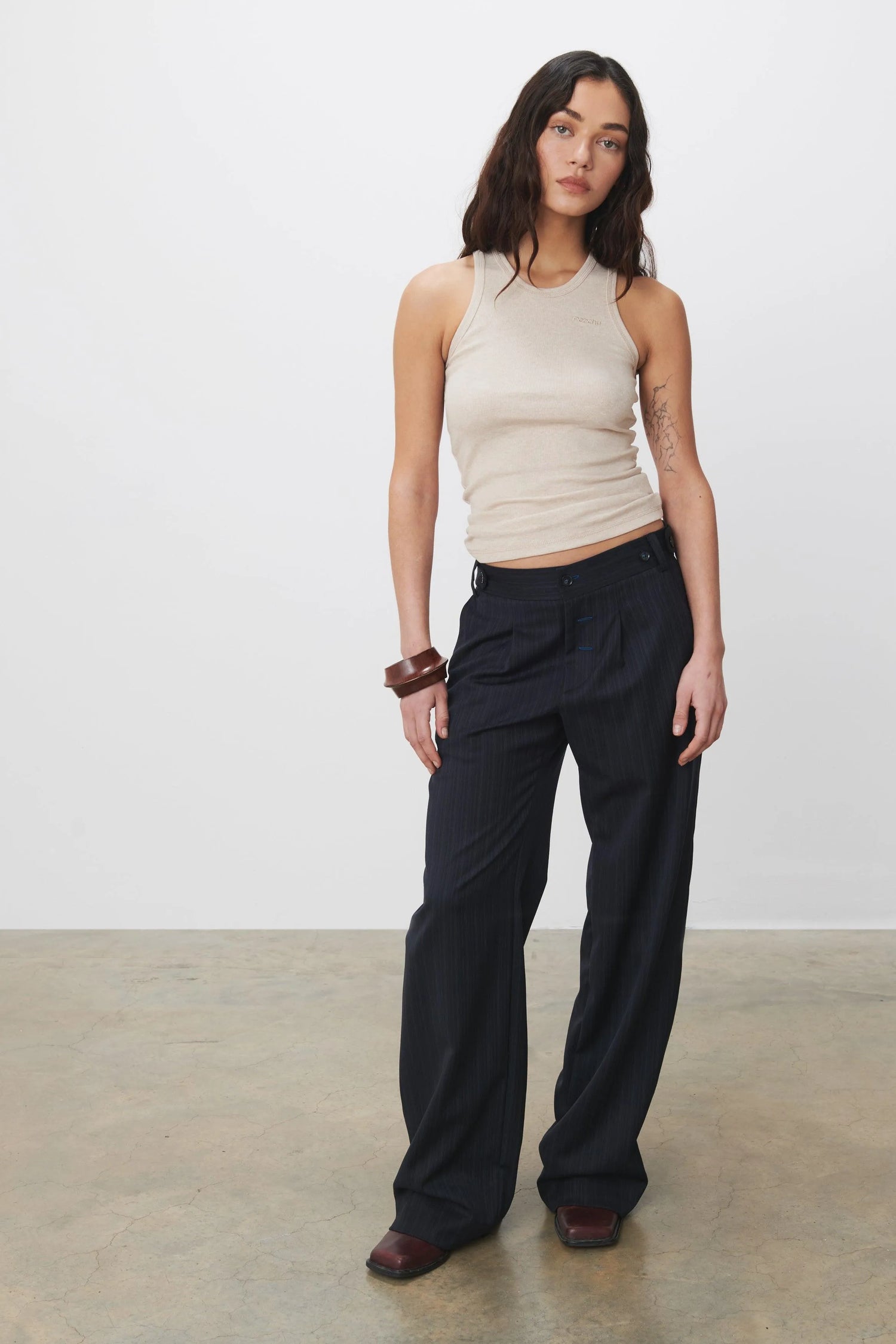 The Lennox Trousers, Blueprint - Peachy Den