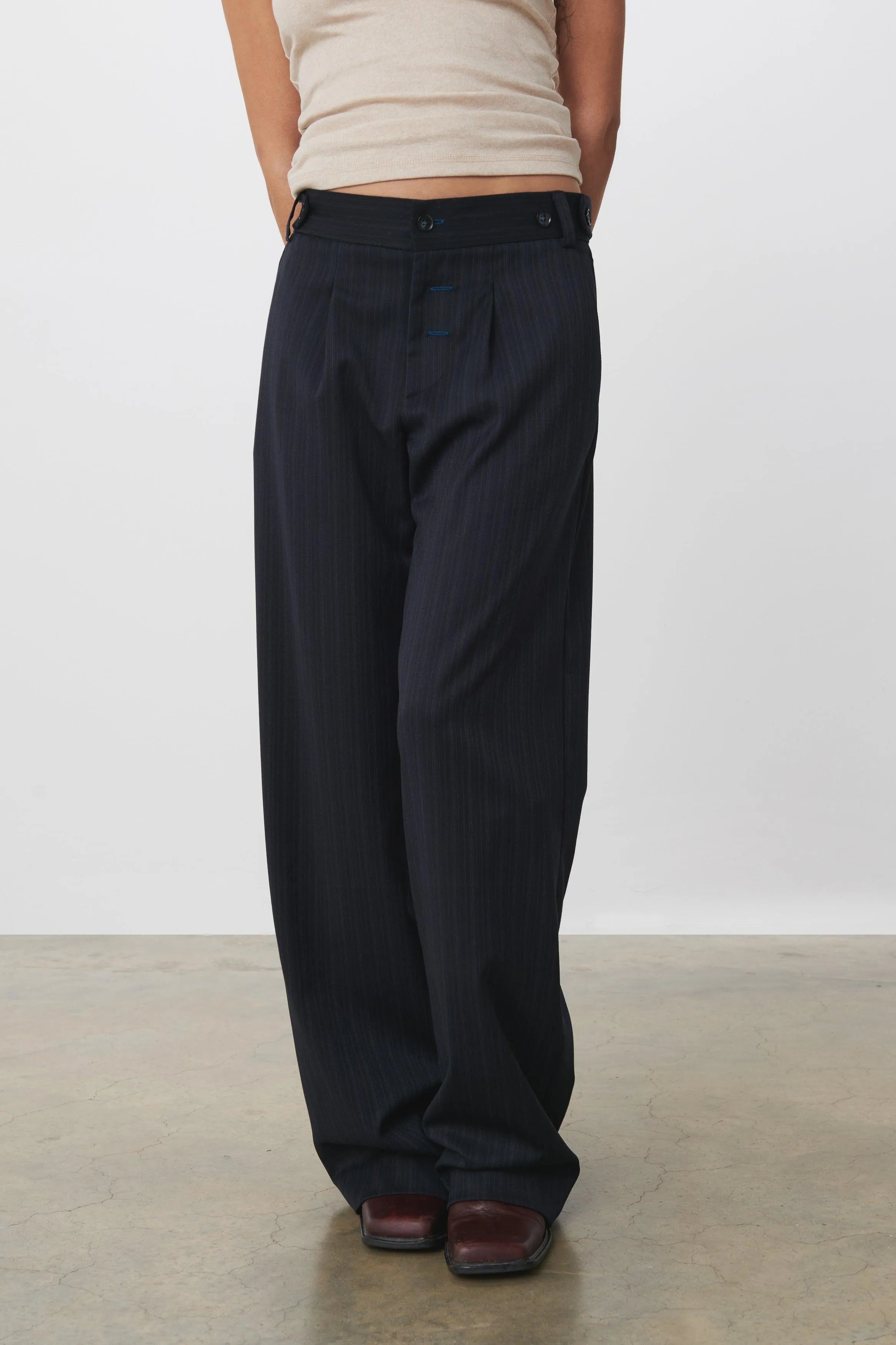 The Lennox Trousers, Blueprint - Peachy Den