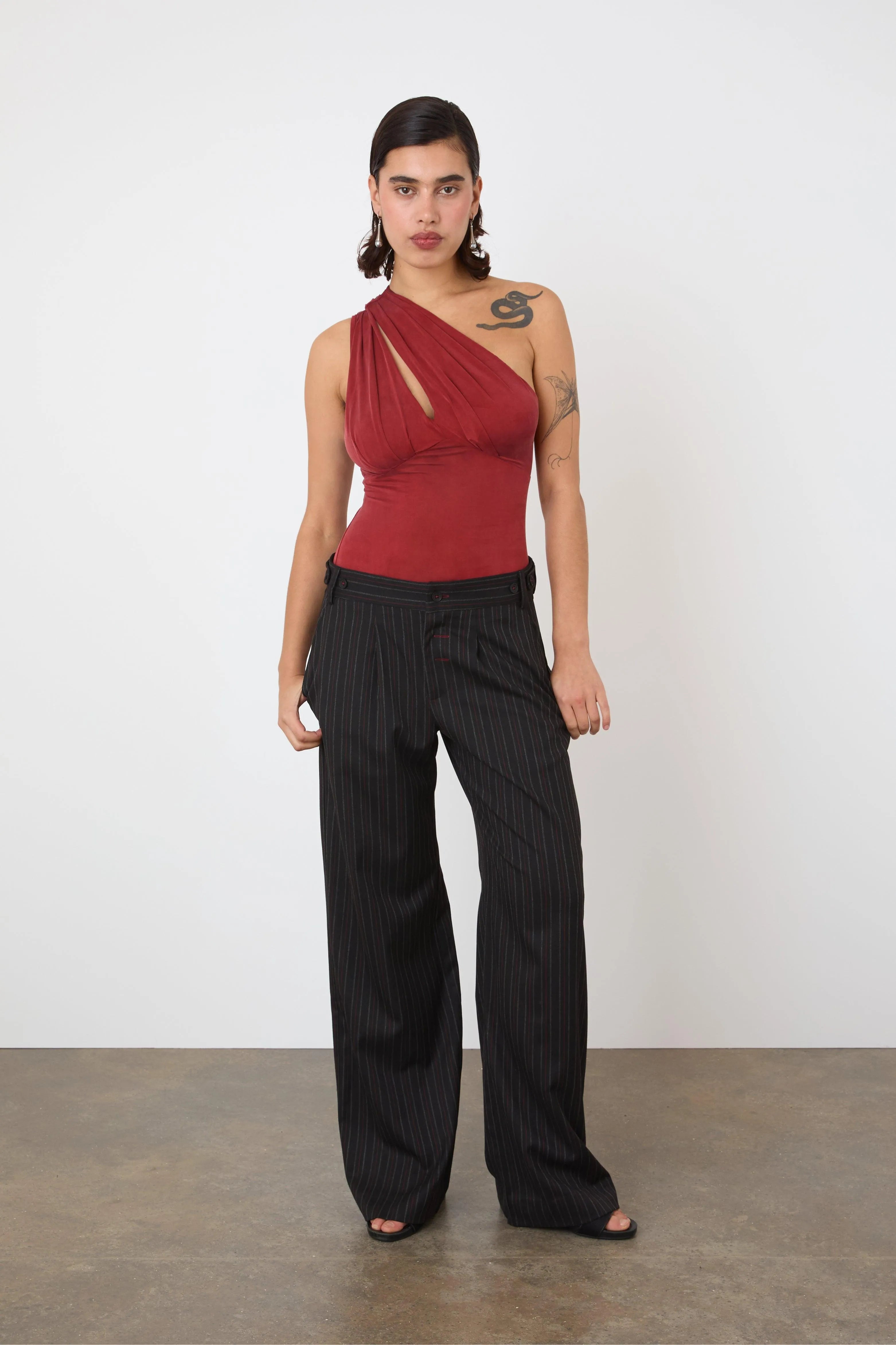 The Lennox Trousers, Lead - Peachy Den