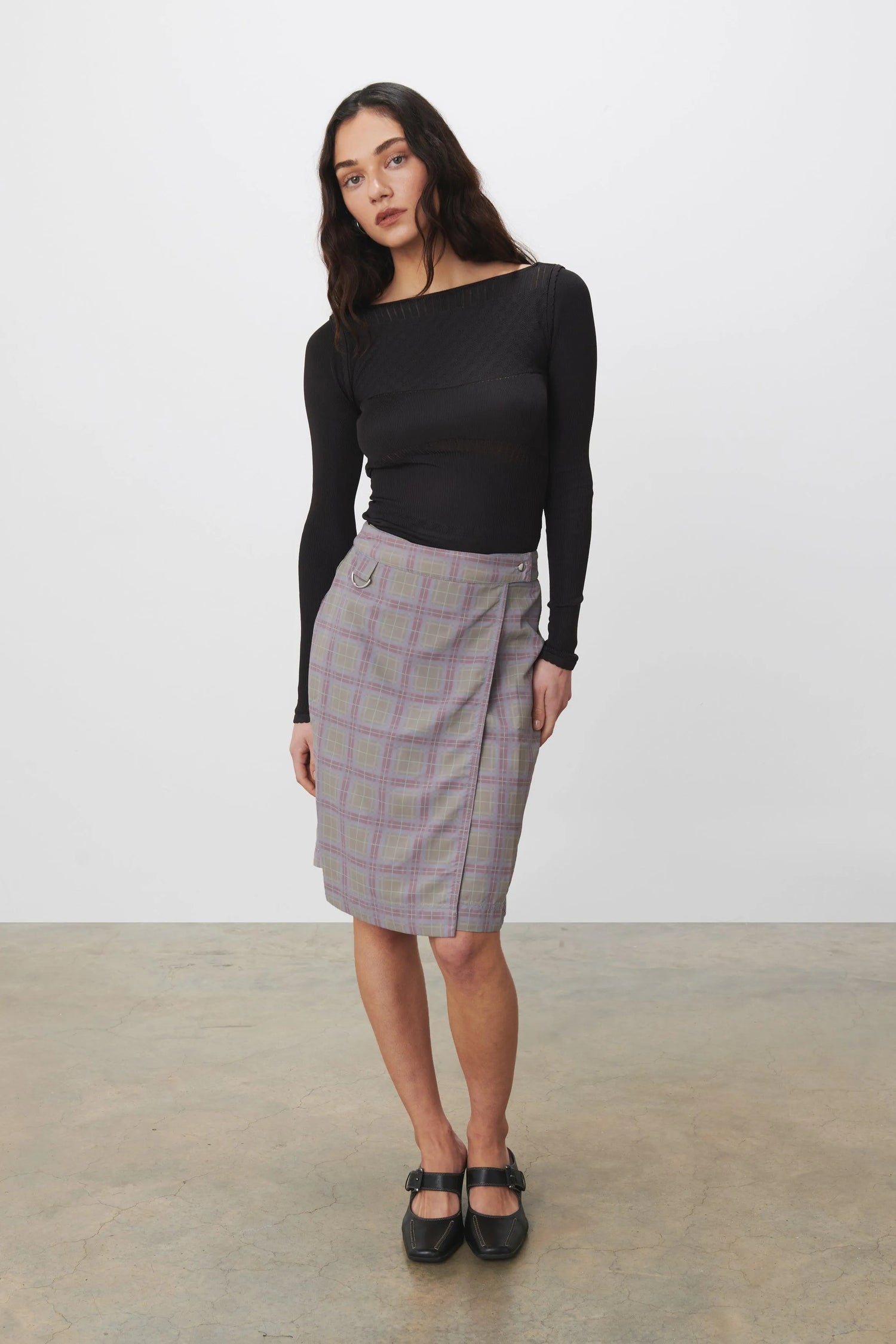 The Mimi Midi Skirt, Turf Multi - Peachy Den